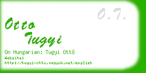 otto tugyi business card