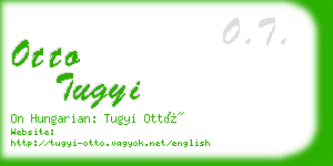 otto tugyi business card